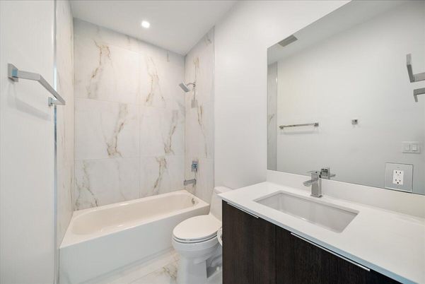 Bathroom, Interior, Marble, Marble Walls, Recessed Lighting