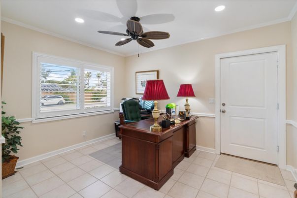 Home Office, Interior, Recessed Lighting