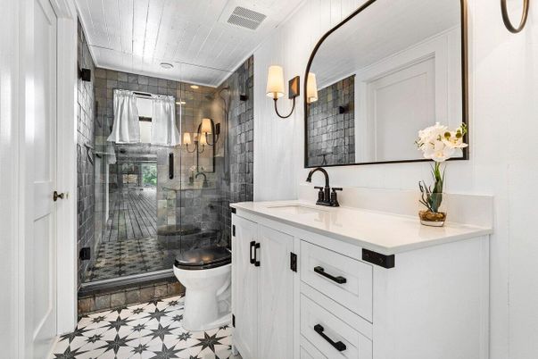 Bathroom, Glass Shower, Interior