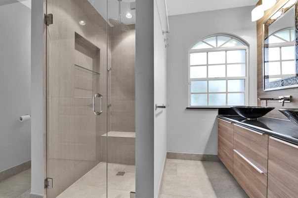 Bathroom, Glass Shower, Interior