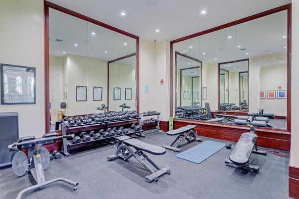 Fitness Equipment, Interior, Recessed Lighting
