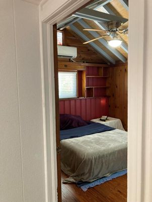 Bedroom, Interior, Wood Texture Flooring, Wooden Walls
