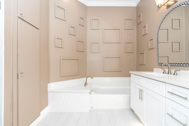 Bathroom, Dual Sink Vanities, Interior, Marble