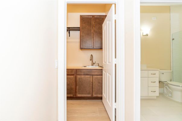 Bathroom, Interior, Wood Texture Flooring