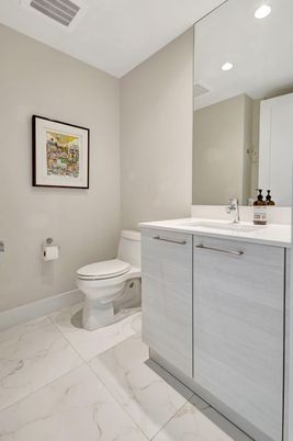 Bathroom, Interior, Marble, Recessed Lighting