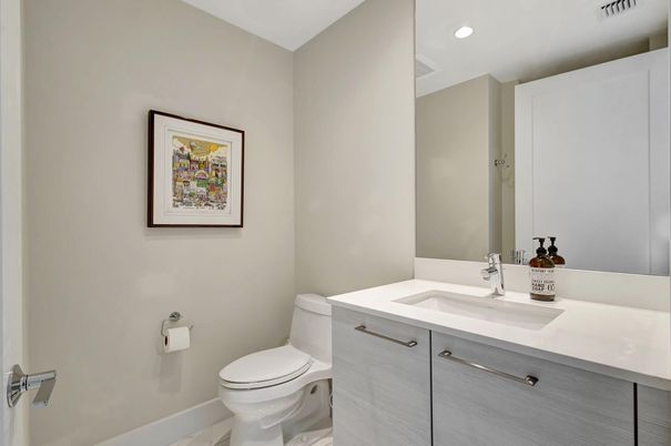Bathroom, Interior, Recessed Lighting