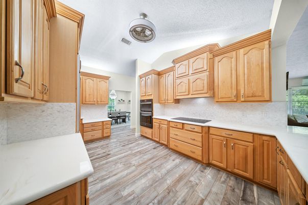 Interior, Kitchen, Wood Texture Flooring