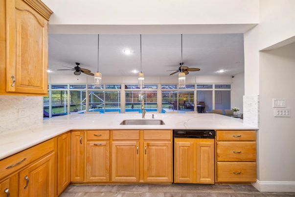Interior, Kitchen, Pendant Lights, Recessed Lighting