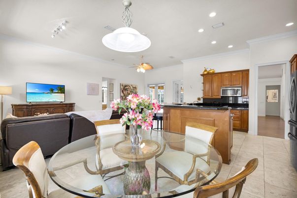 Dining room, Interior, Kitchen, Living room, Recessed Lighting