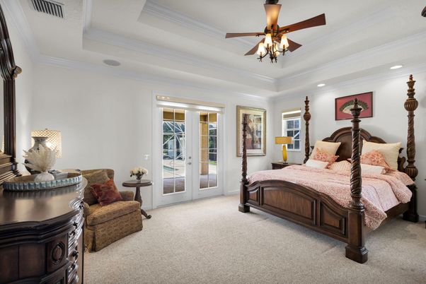 Bedroom, Interior, Recessed Lighting