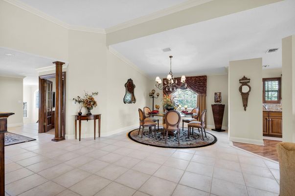Chandelier, Dining room, Interior, Recessed Lighting
