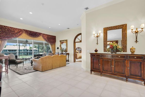 Interior, Living room, Recessed Lighting