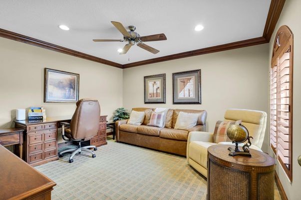 Home Office, Interior, Recessed Lighting