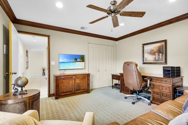 Home Office, Interior, Recessed Lighting