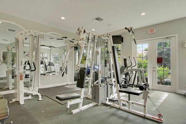 Fitness Equipment, Gym, Interior, Recessed Lighting