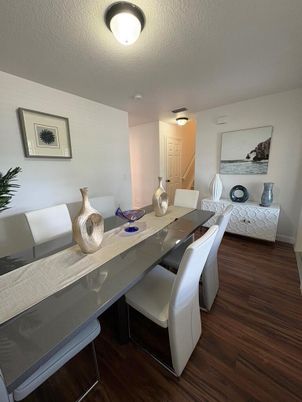 Dining room, Interior, Wood Texture Flooring