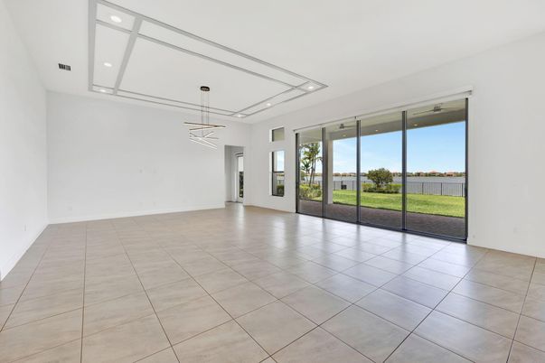 Empty room, Interior, Pendant Lights