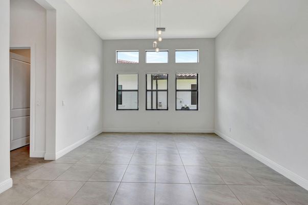Empty room, Interior, Pendant Lights