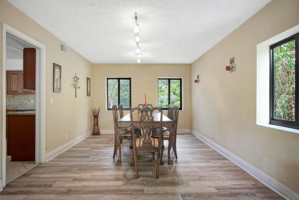 Dining room, Interior, Wood Texture Flooring
