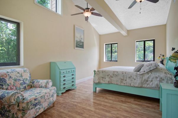 Bedroom, Interior, Wood Texture Flooring
