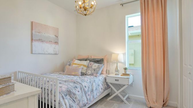 Bedroom, Chandelier, Interior