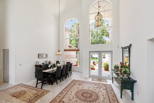 Dining room, Interior, Pendant Lights