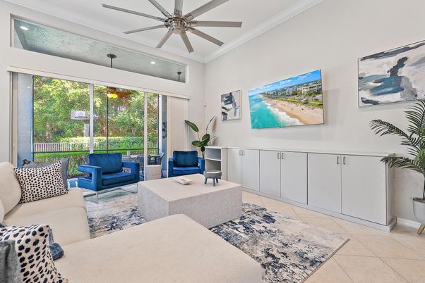 Interior, Living room, Recessed Lighting