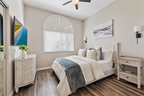 Bedroom, Interior, Wood Texture Flooring