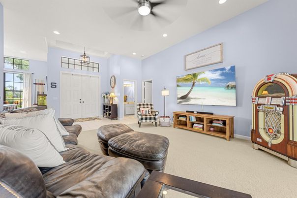 Interior, Living room, Recessed Lighting