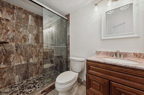 Bathroom, Glass Shower, Interior