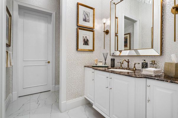 Bathroom, Dual Sink Vanities, Interior, Marble