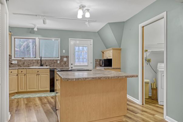 Interior, Kitchen, Wood Texture Flooring