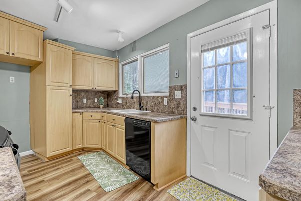 Interior, Kitchen, Wood Texture Flooring