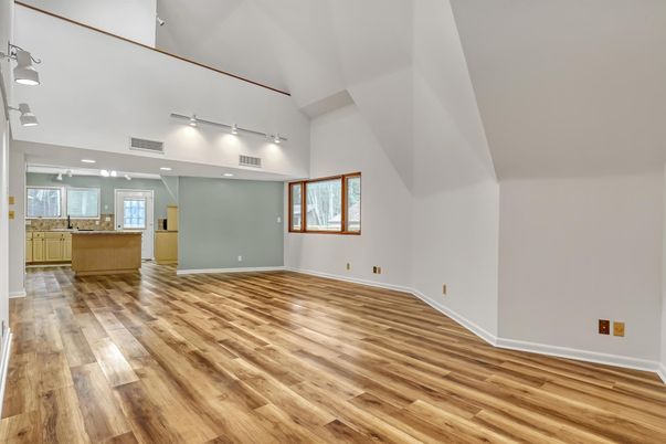 Empty room, Interior, Wood Texture Flooring