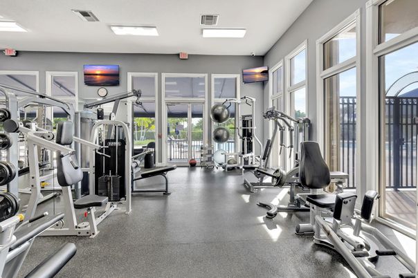 Fitness Equipment, Gym, Interior, Recessed Lighting