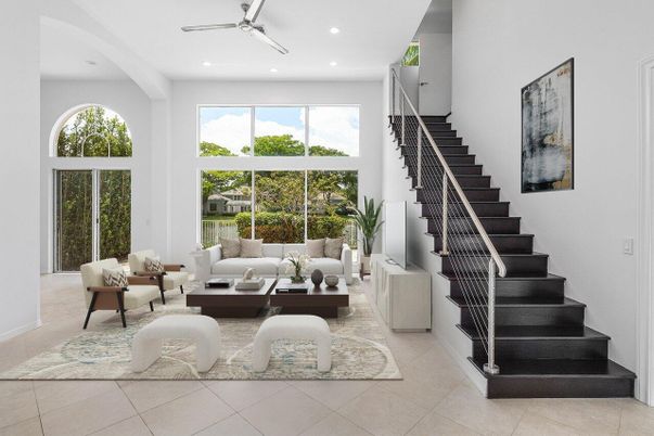 Interior, Living room, Recessed Lighting