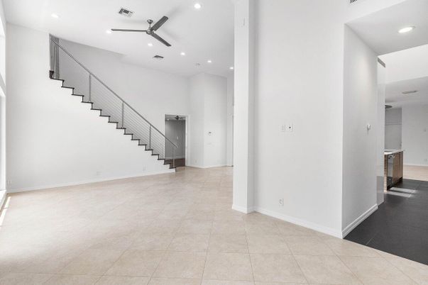 Empty room, Interior, Recessed Lighting