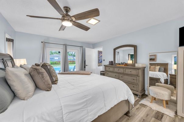 Bedroom, Interior, Wood Texture Flooring