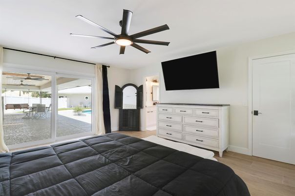 Bedroom, Interior, Wood Texture Flooring
