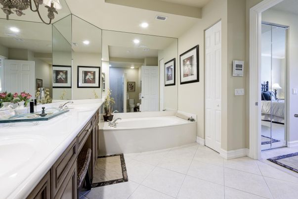 Bathroom, Bedroom, Dual Sink Vanities, Interior, Recessed Lighting