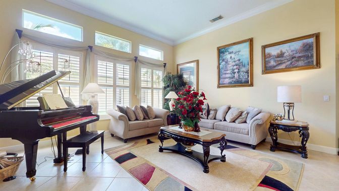 Interior, Living room, Piano