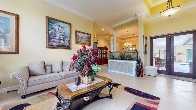 Interior, Living room, Recessed Lighting