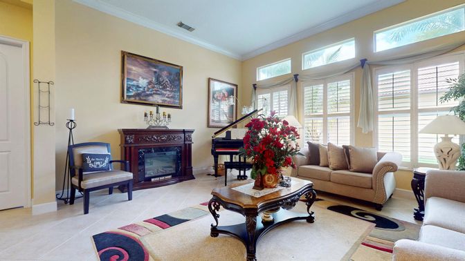 Fireplace, Interior, Living room, Piano