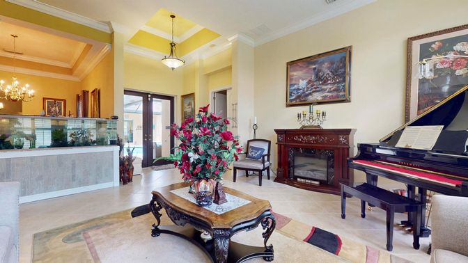 Chandelier, Interior, Pendant Lights, Piano