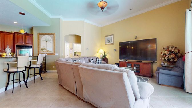 Interior, Kitchen, Living room, Recessed Lighting