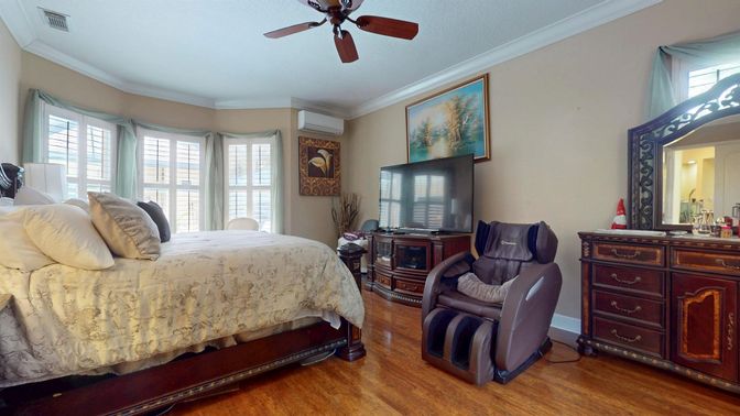 Bedroom, Interior, Wood Texture Flooring