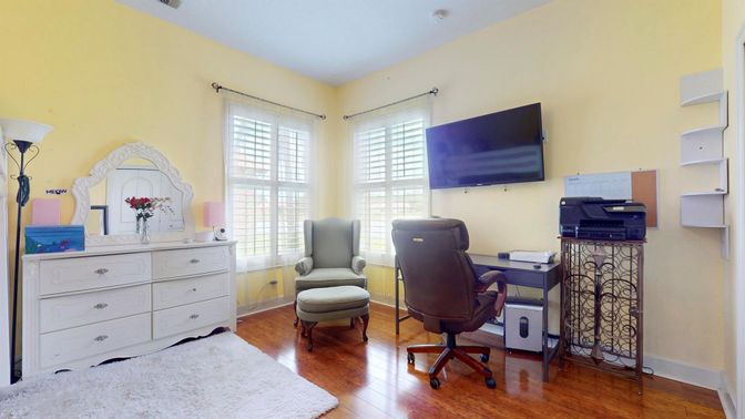 Home Office, Interior, Wood Texture Flooring