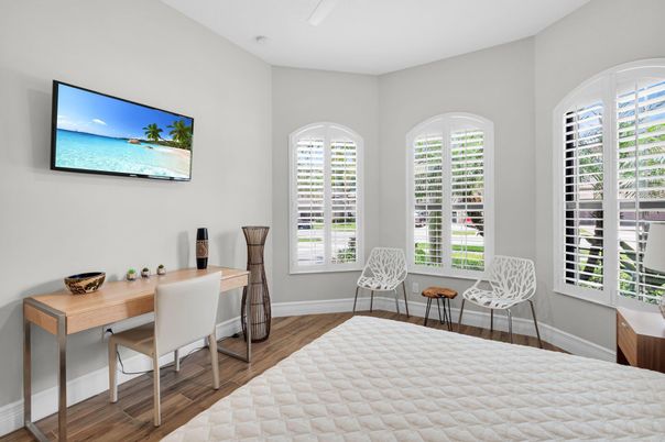 Bedroom, Home Office, Interior, Wood Texture Flooring