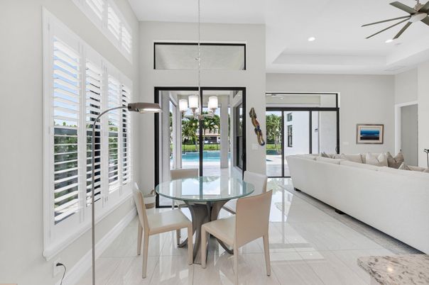 Dining room, Interior, Living room, Pendant Lights, Recessed Lighting