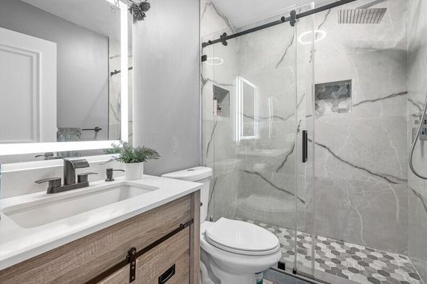 Bathroom, Glass Shower, Interior